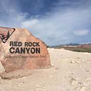 red rock canyon sign